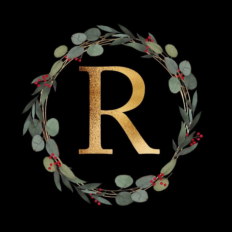 Personalisierbar Monogramm R Kranz