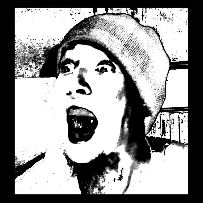 Visage avec casquette (blanc)