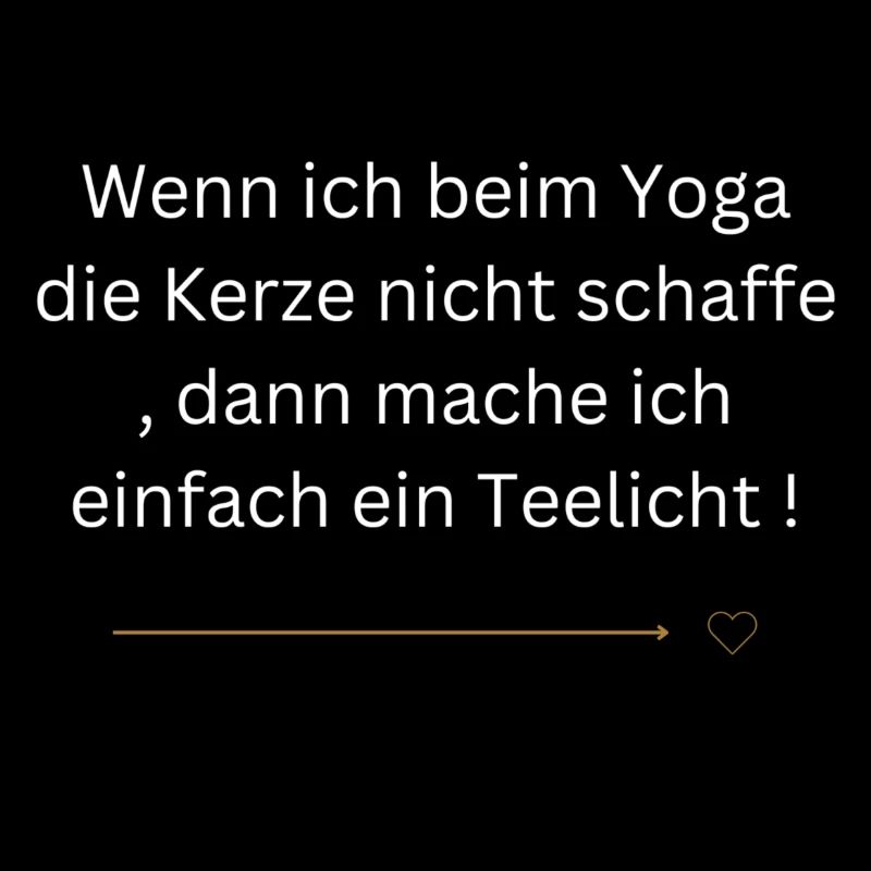 Kerze oder Teelicht beim Yoga! ;)