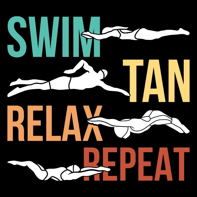 Nager bronzage relax répéter