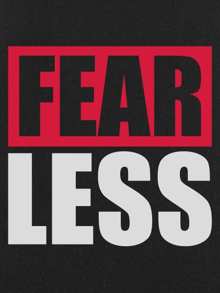 fearless Text Quote Design