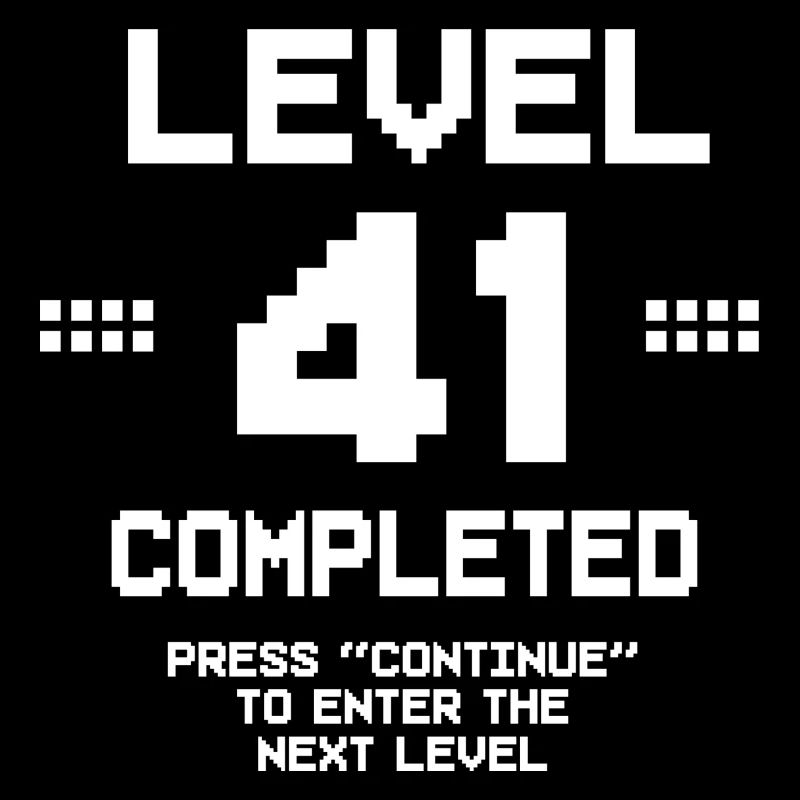 41 Geburtstag Gamer Level 41 Complete