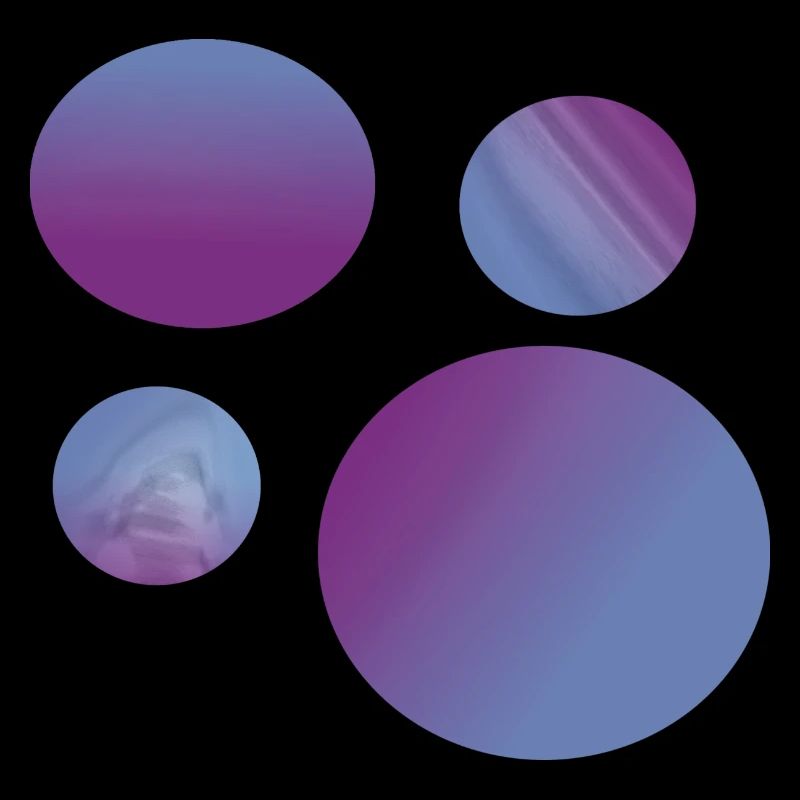 purple blue Planets