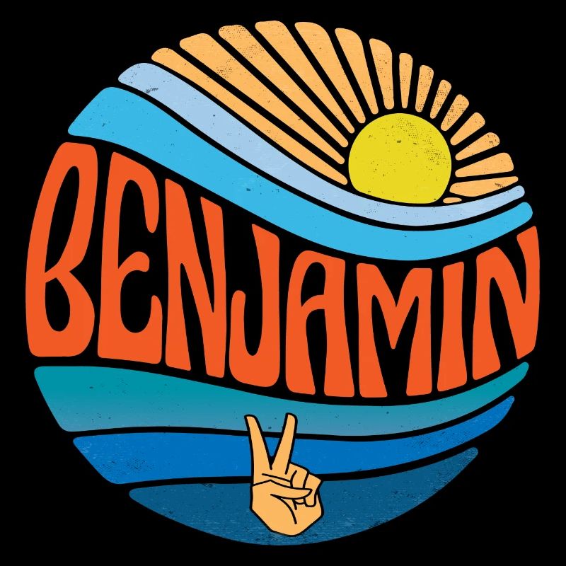 Benjamin Shirt Vintage Sunset Benjamin Groovy Tie