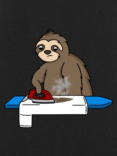 Sloth irons very slowly