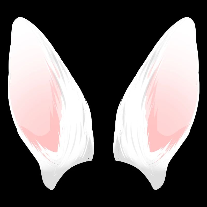 Cuillère à oreilles de lapin blanc