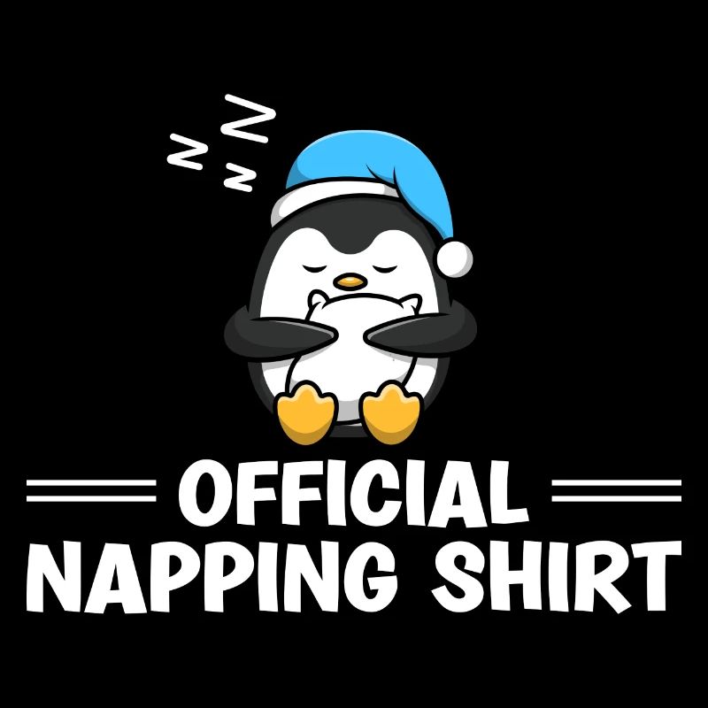 Sleeping Penguin Lover Cute Penguin Napping