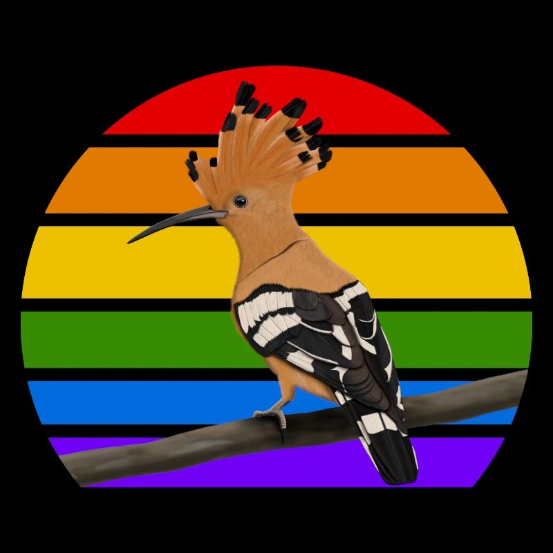 Wiedehopf Vogel Regenbogen Vielfalt Singvogel