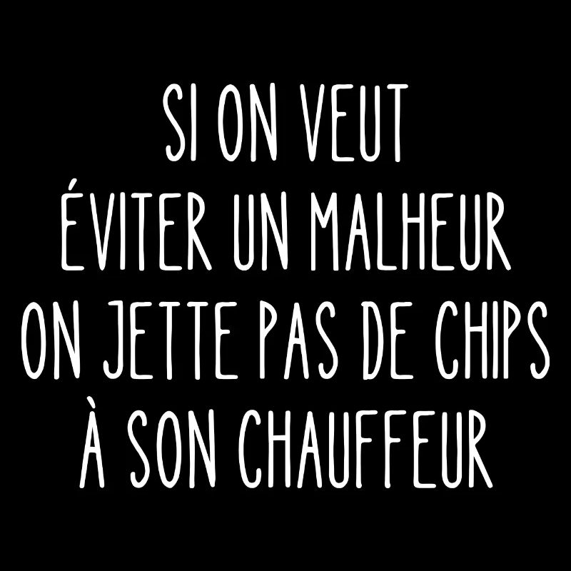 on jette pas de chips à son chauffeur