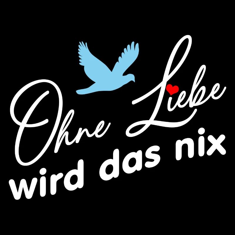 Ohne Liebe wird das nichts Friedenstaube und Herz