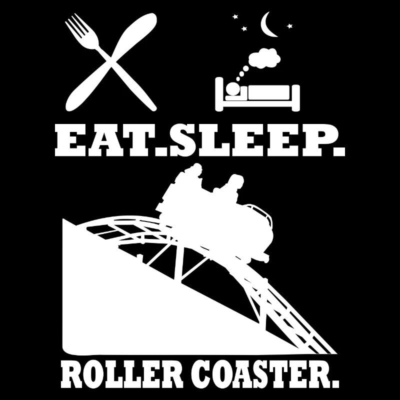 Roller Coaster T Shirt Manger Dormir