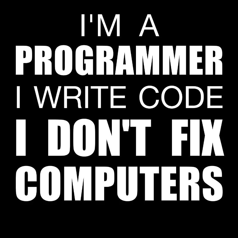 Je suis programmeur