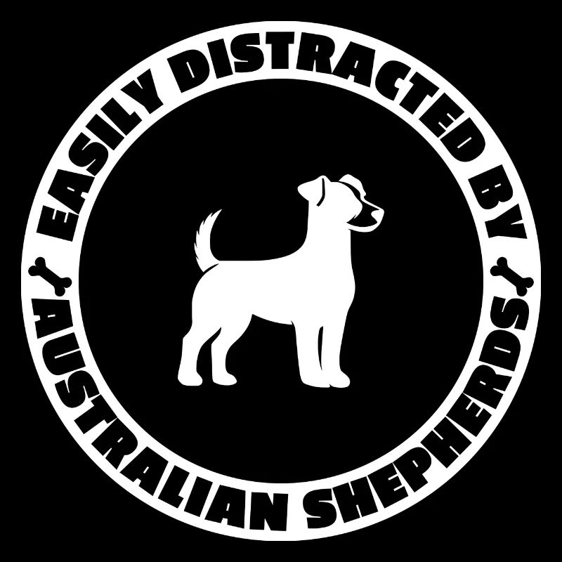 Easily distracted by Australian Shepherds