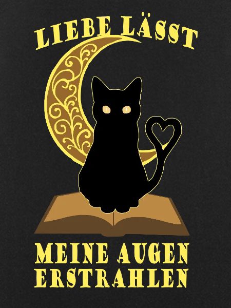Romantic Moon Book Cat