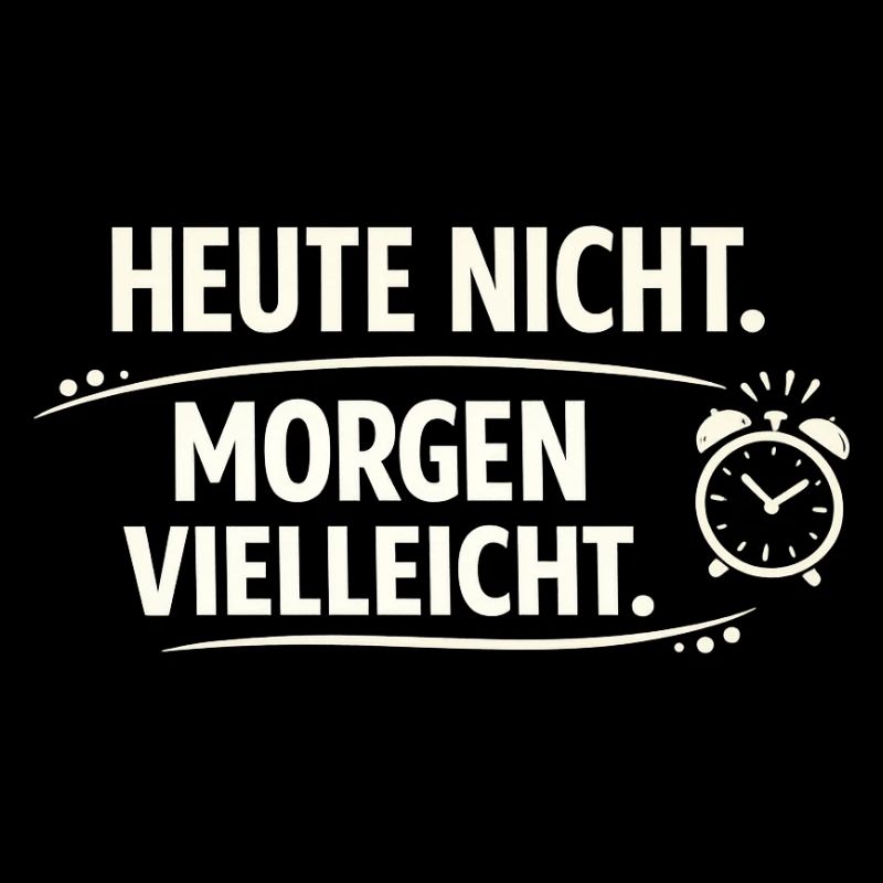 Today not tomorrow maybe