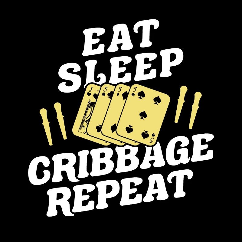 Eat Sleep Cribbage Repeat Shirt Geschenk