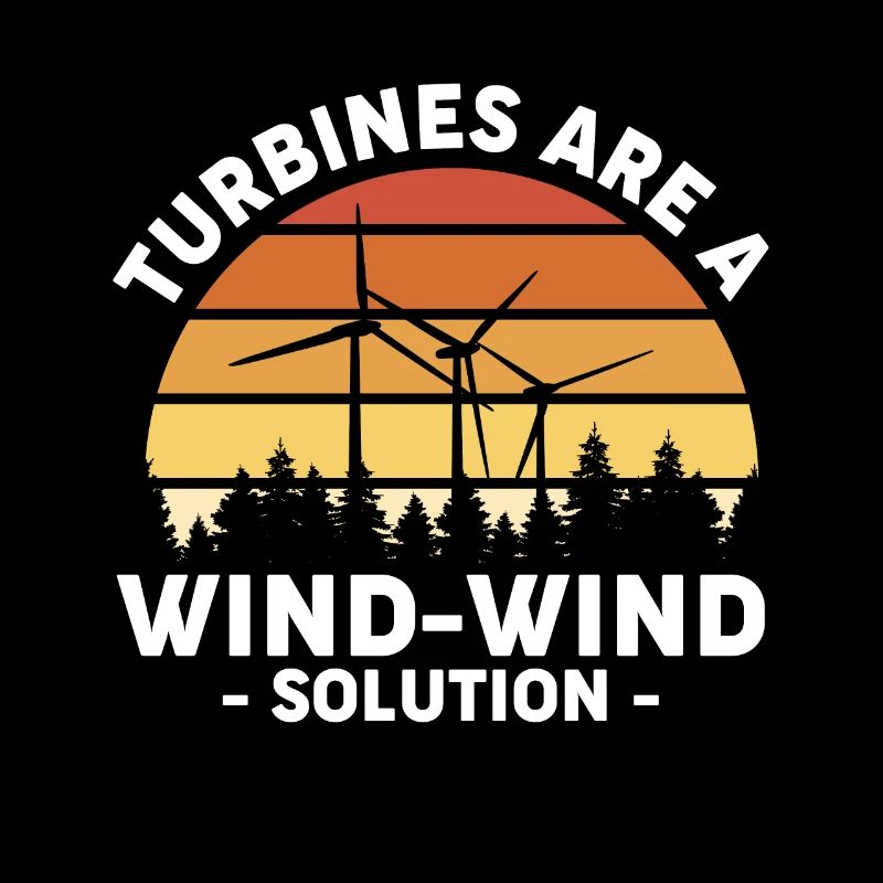 Les turbines sont une chemise de solution éolienne