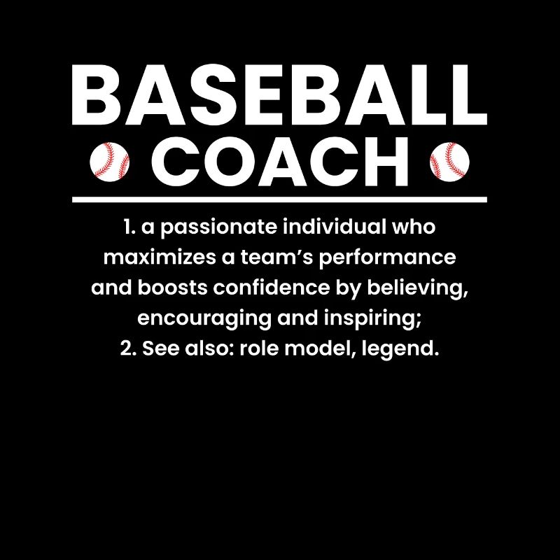 Baseball Coach Definition Shirt Geschenk