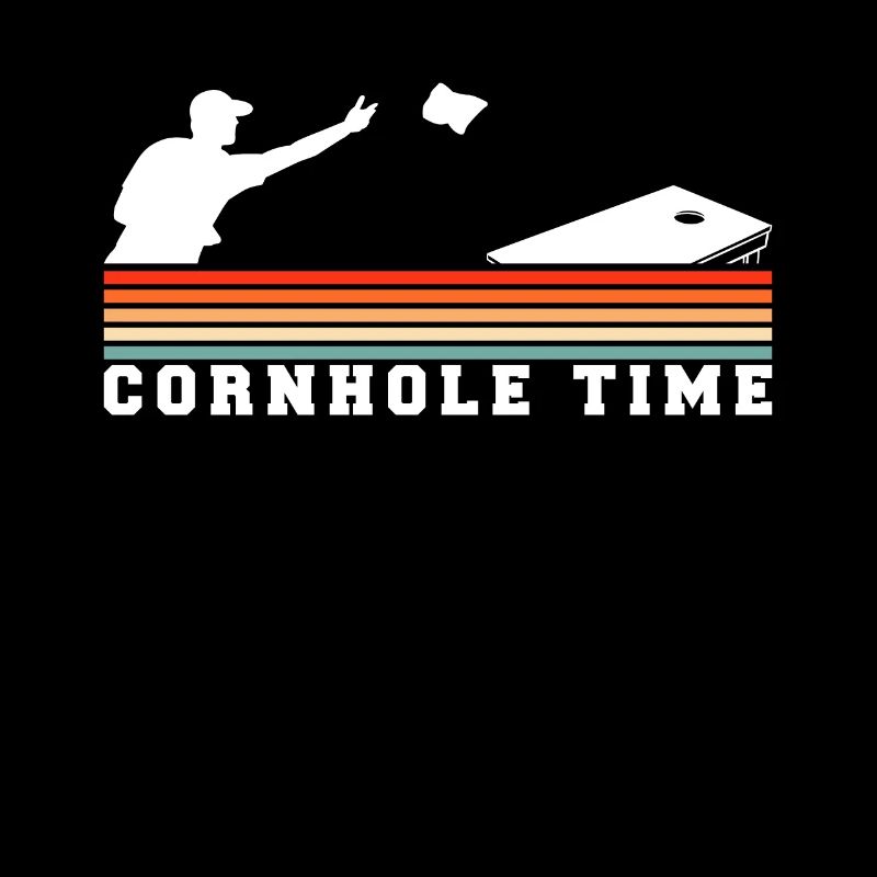 Cornhole Time Vintage Retro Gift