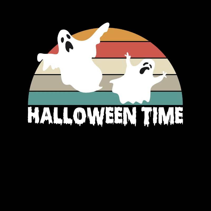 Halloween Time Vintage Rétro Ghost Ghost