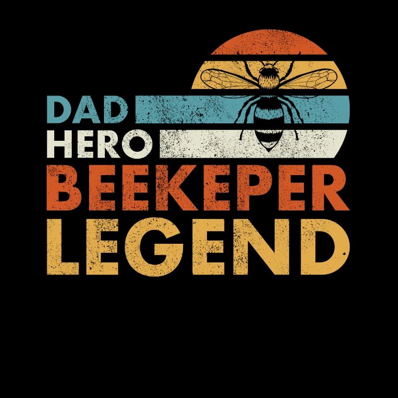 Dad Hero Beekeeper Legend Shirt Geschenk