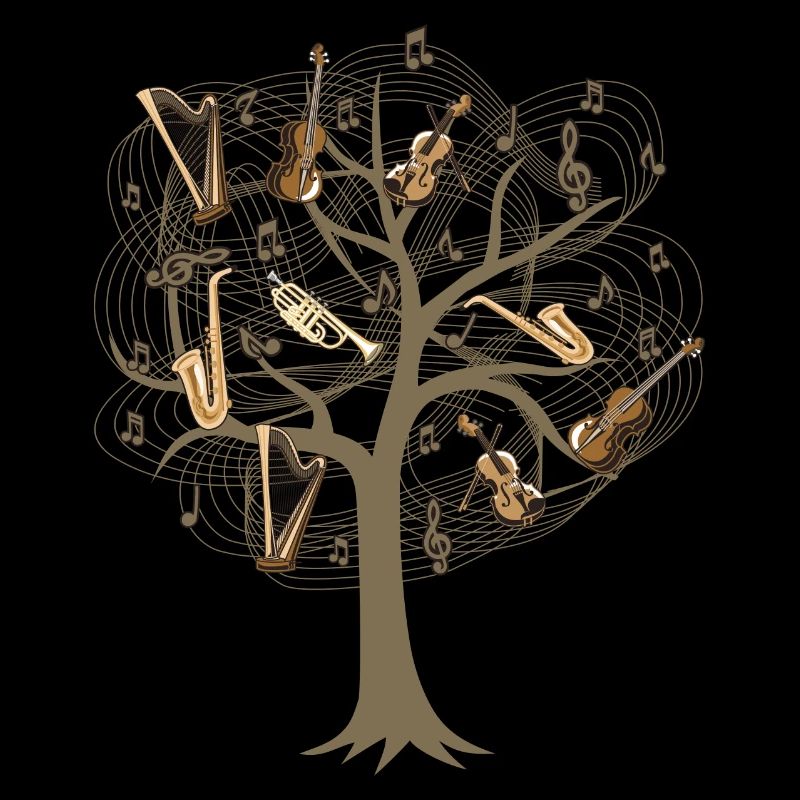 Musician Tree / Orchestra Music Notes Gift Idea