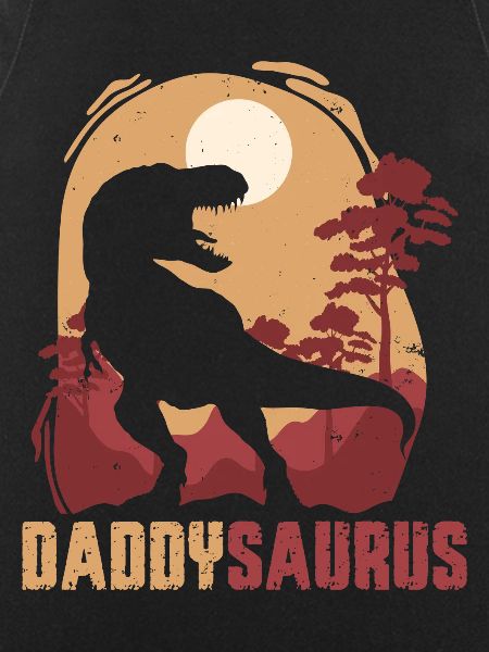 Daddysaurus Sunset Silhouette