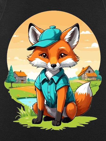 Fox with cap