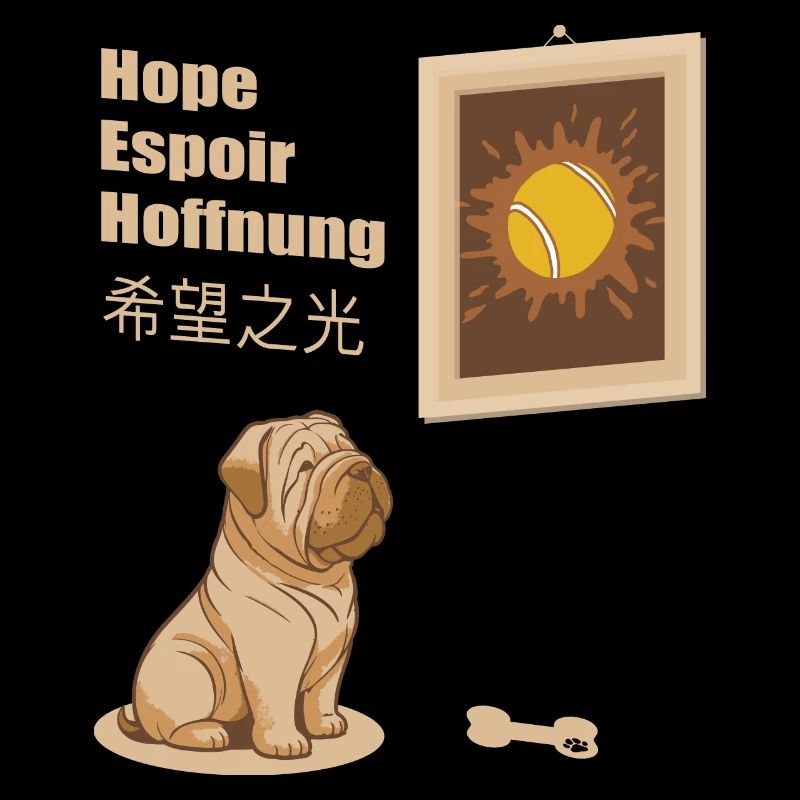Image de chien et de balle de tennis
