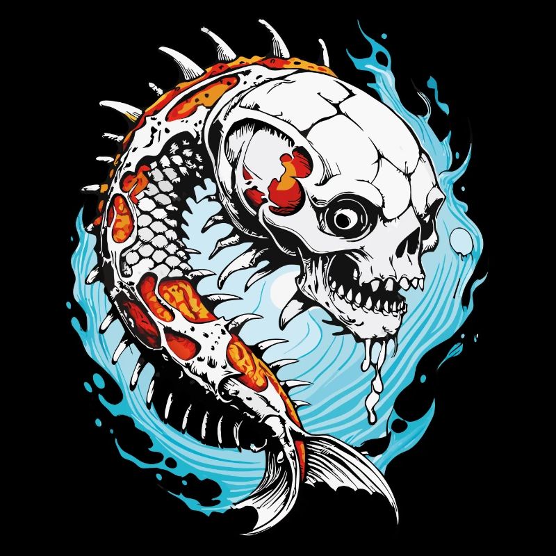 Koi Skull // Skull Fish // Carp FS0007