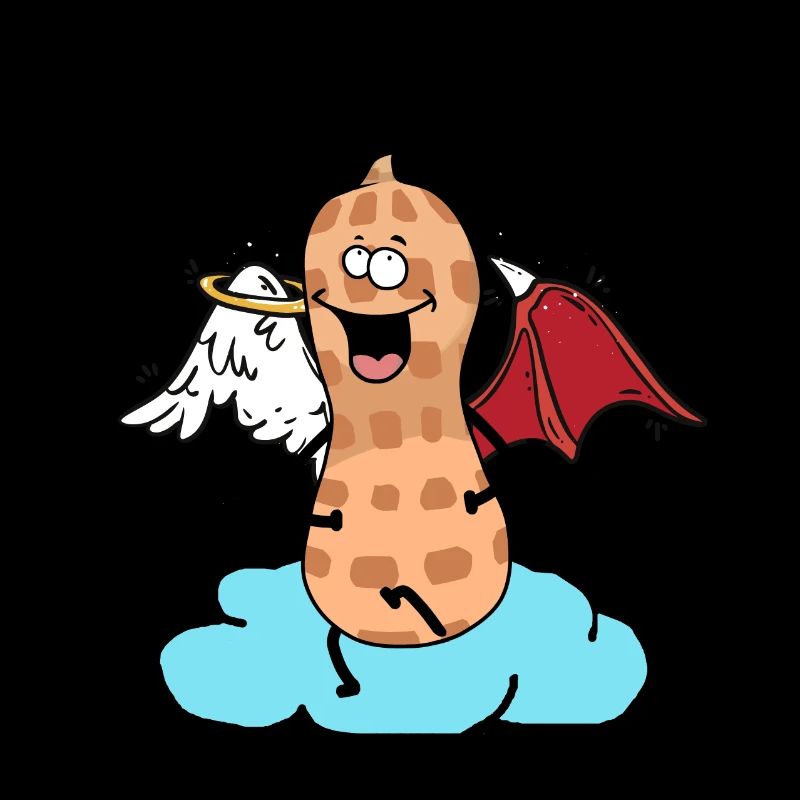 Céleste cacahuète ange petit diable nuage noix