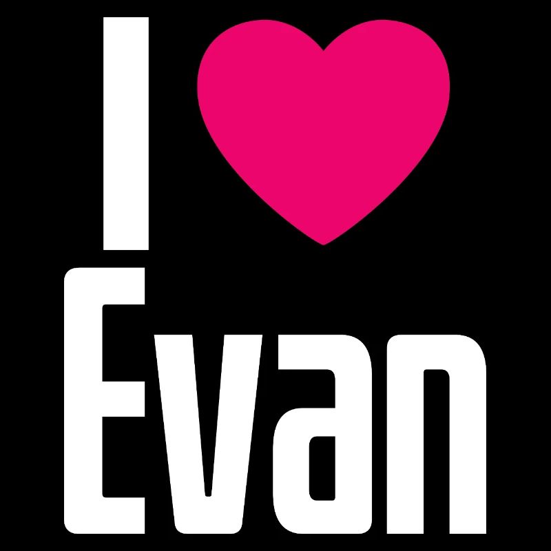 J’aime Evan Coeur rose J’aime Evan