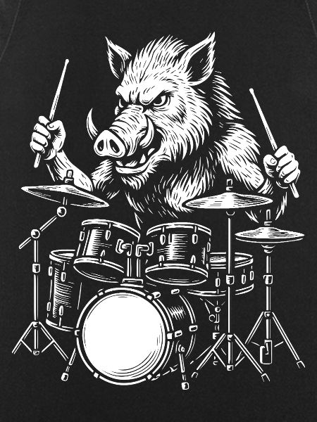 Boar Drummer Rock Attack