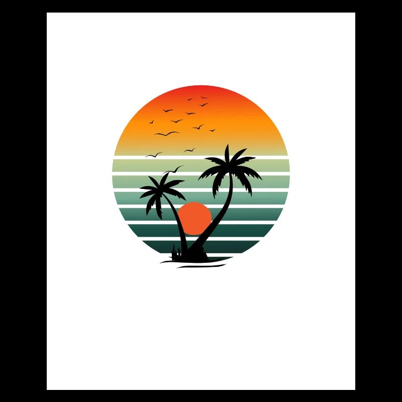 Sunset on palm island