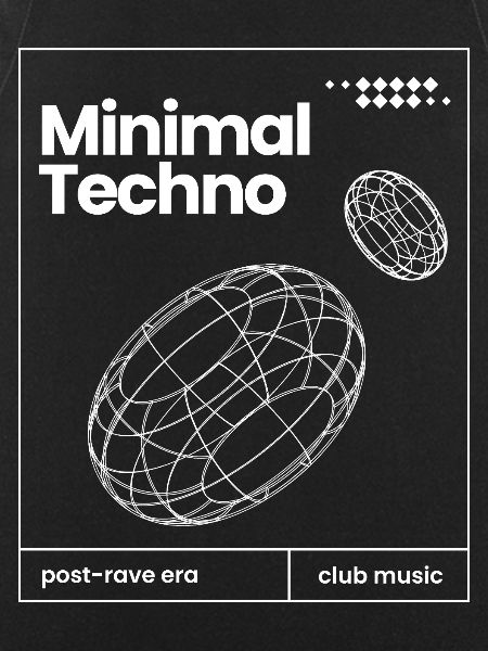 Minimal Techno music Spheres design