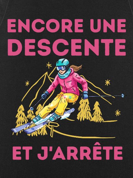 Ski descent: and I stop