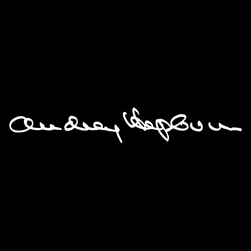 Autographe d'Audrey Hepburn