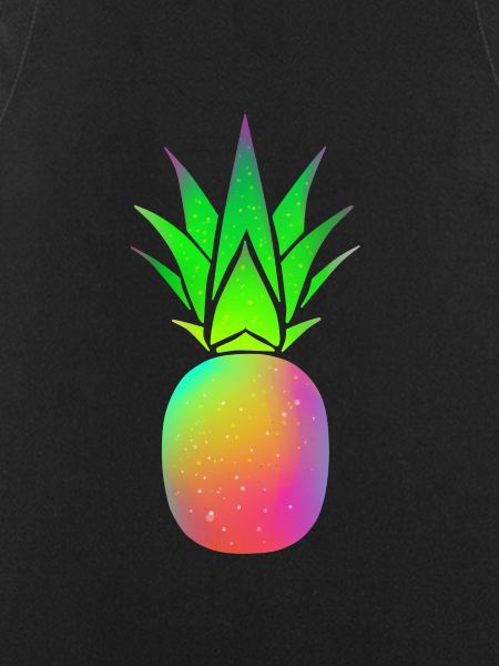 Pineapple rainbow eat fruit