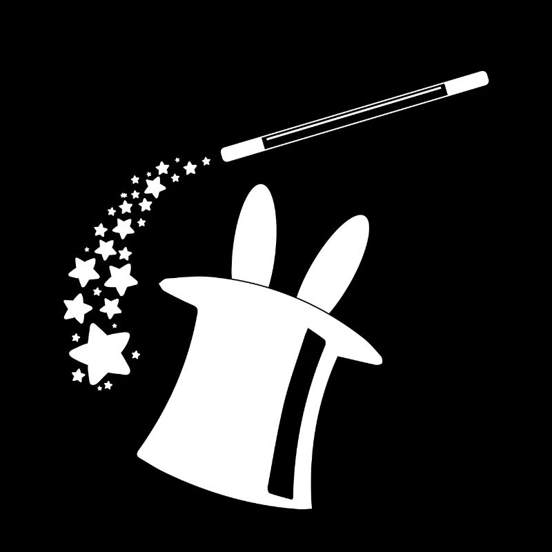 Magician magic magical magic wand bunny hat