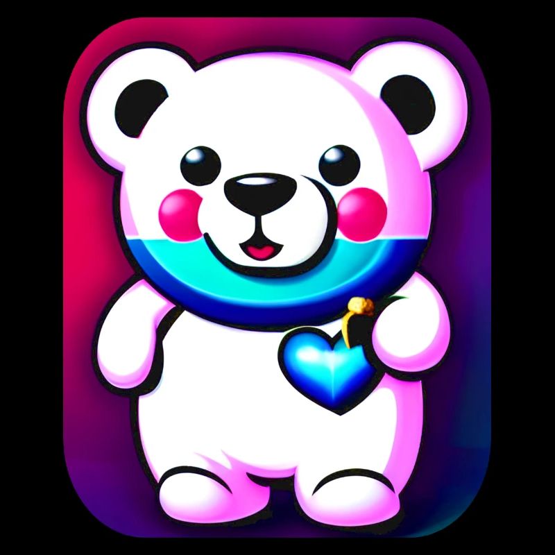 Mignon ours en peluche mignon avec du cœur