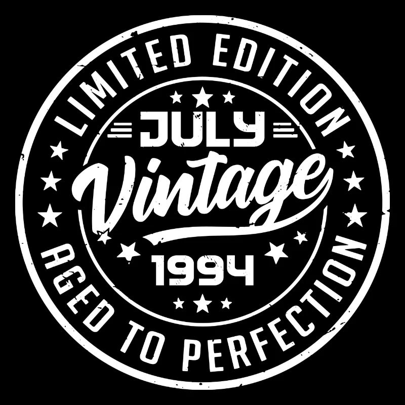 Hergestellt im Juli 1994 Vintage Jubiläum 1994