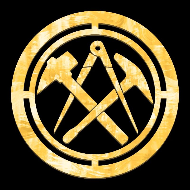 Dachdecker Zunft Logo Wappen Gold