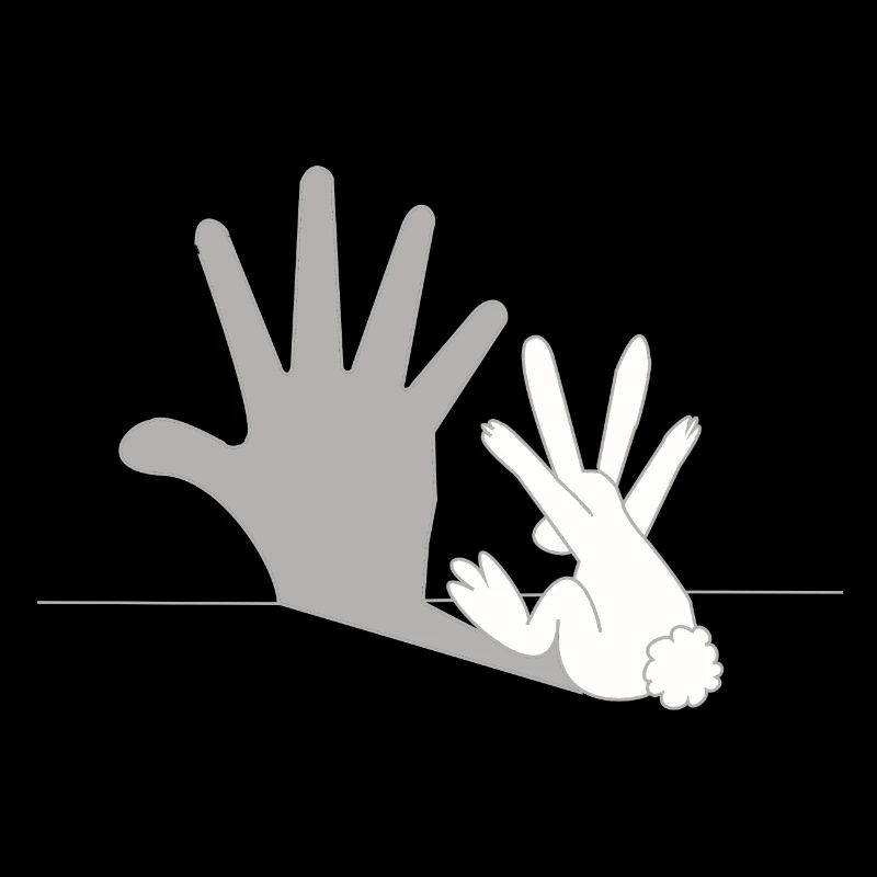 Bunny Shadow - Shadow Figure, Funny, Gift