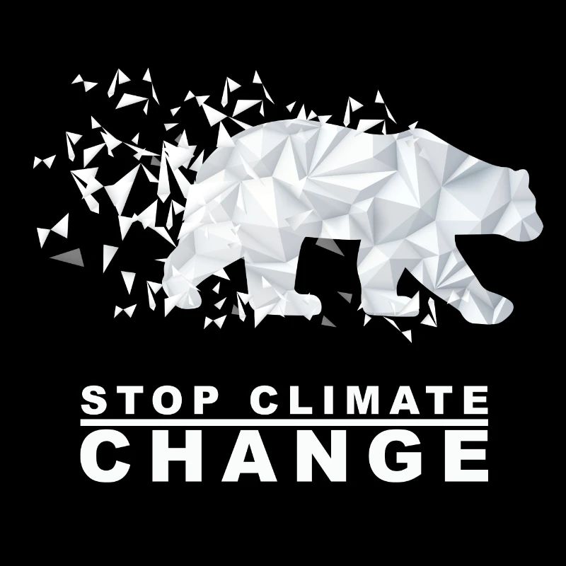 Stop Climate Change Eisbär