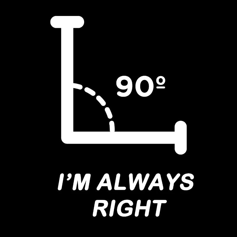 Funny math right angle nerd gift