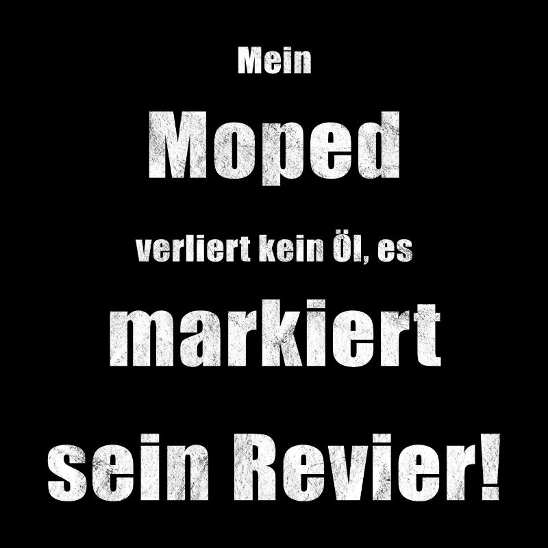 Moped loses no oil marked district saying