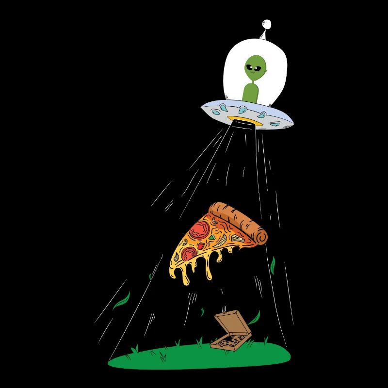 Ufo pizza for alien