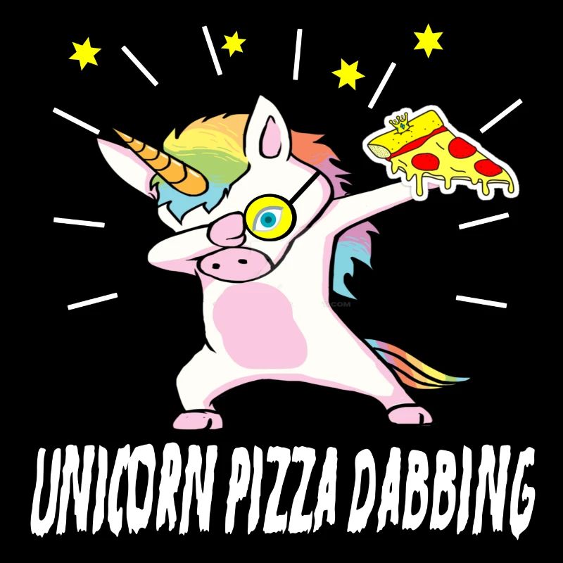 unicorn dab einhorn pizza geschenkidee