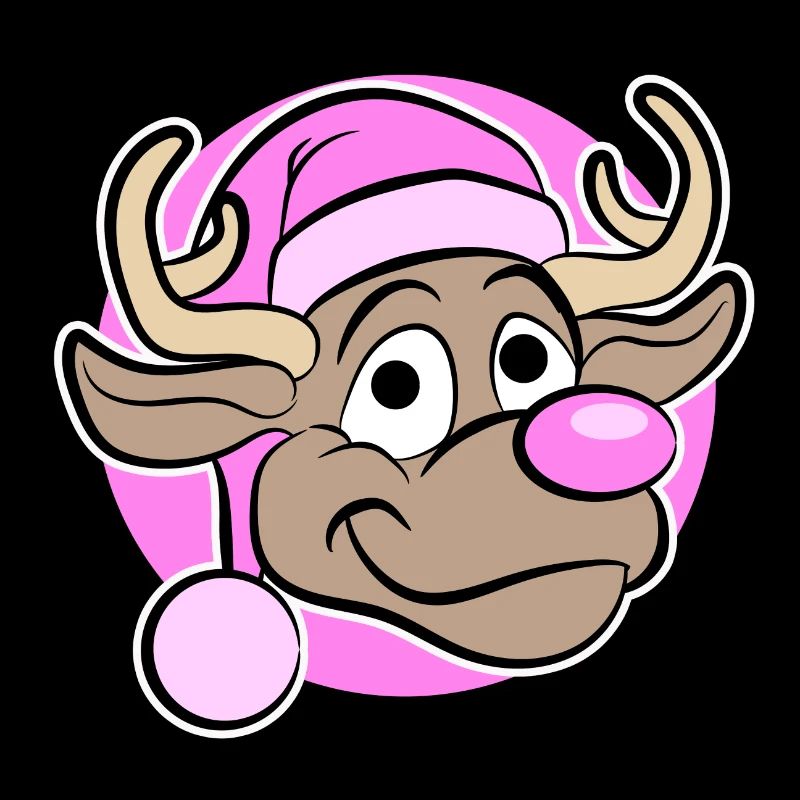 Christmas in Pink - Reindeer in Pink