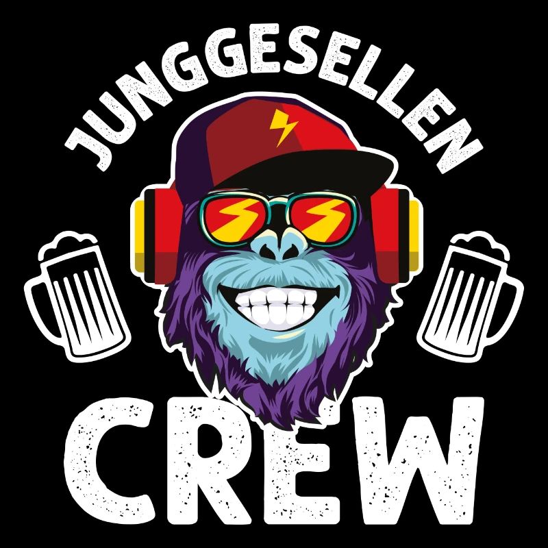 Junggesellen crew affe